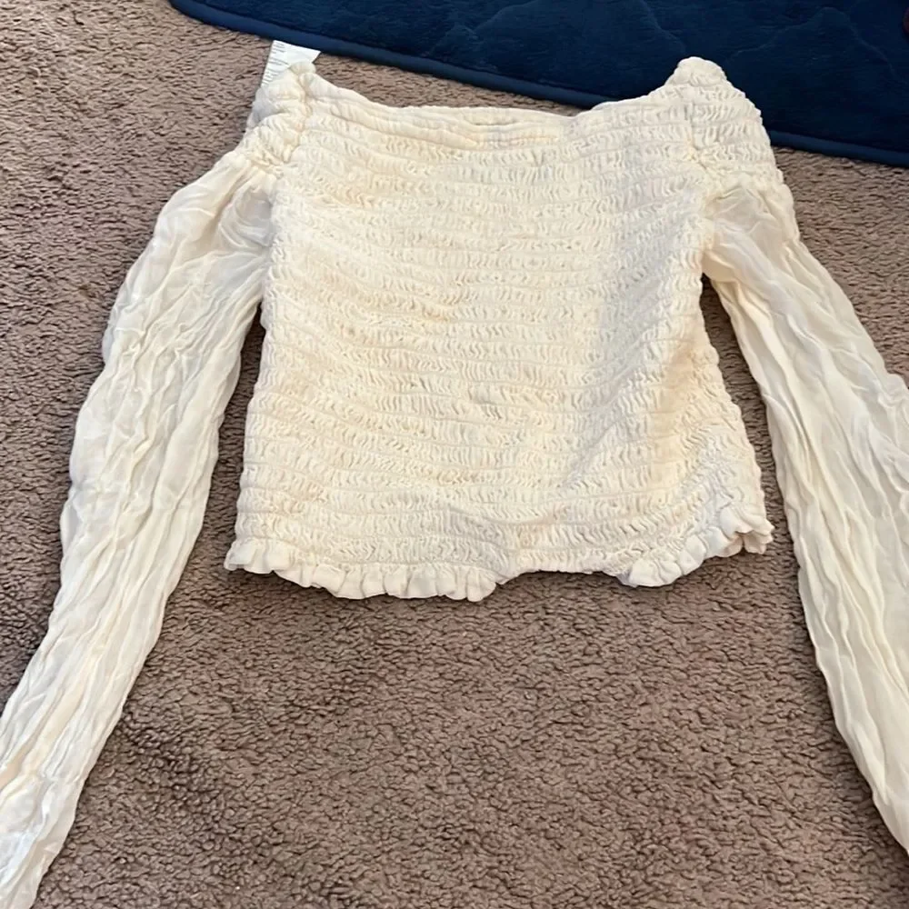 Reformation‎ Ivory Sandy Top small